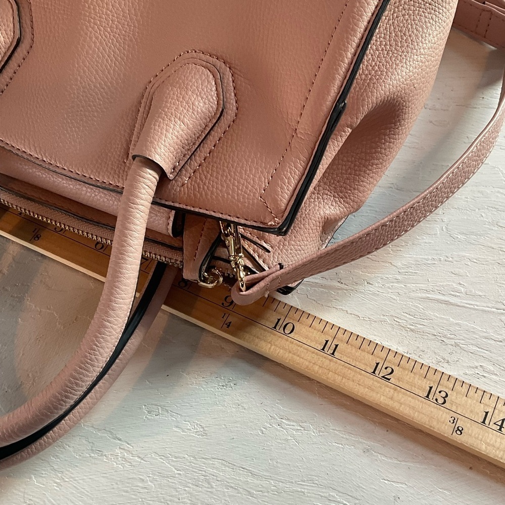 Aldo Bag Blush Pink Faux Leather PU Handbag / Shoulder Multi Pocket Purse - Picture 5 of 9